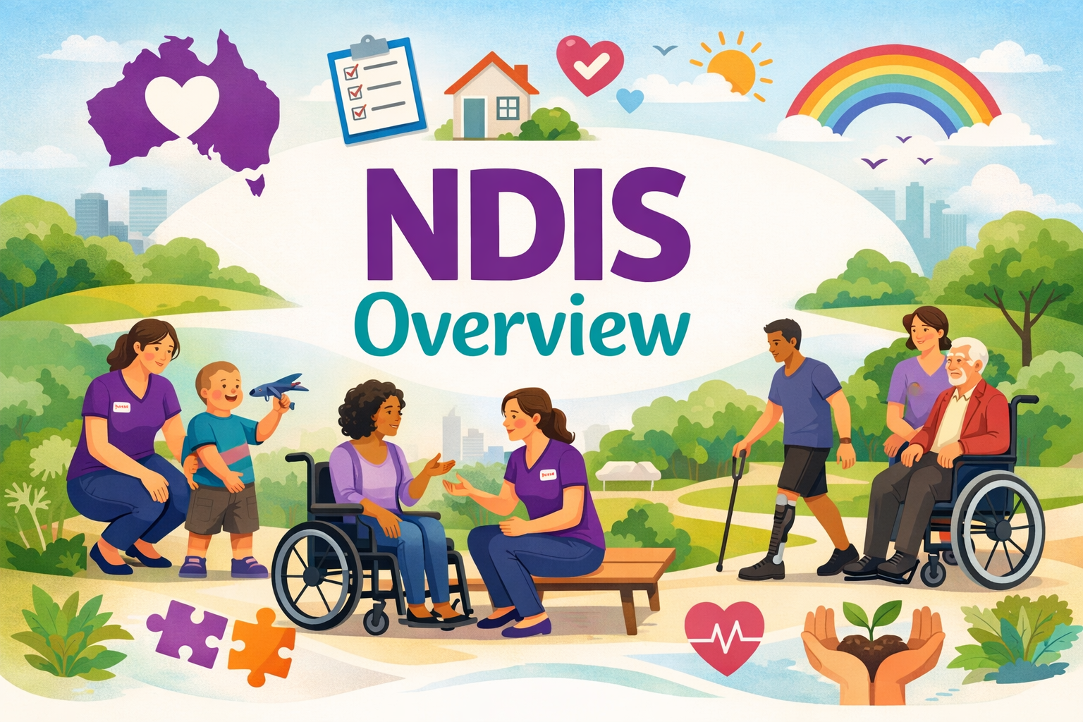 NDIS support worker assisting participant